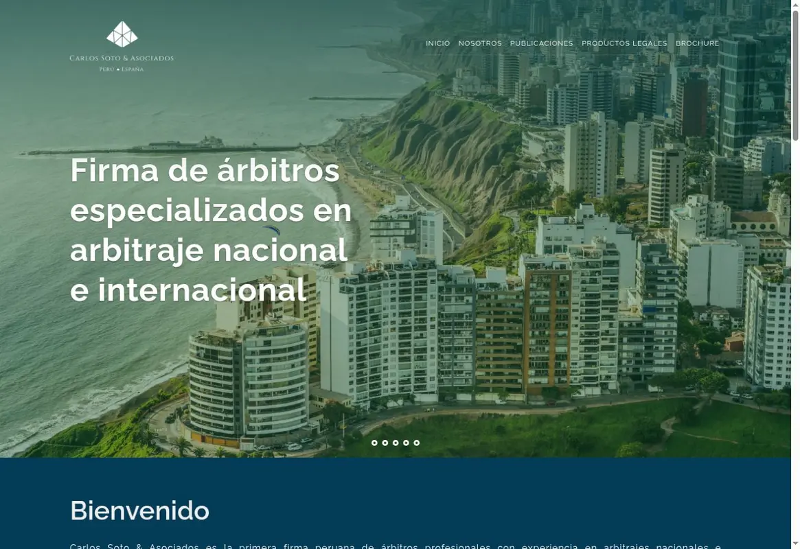 Página de inicio de Carlos Soto y Asociados