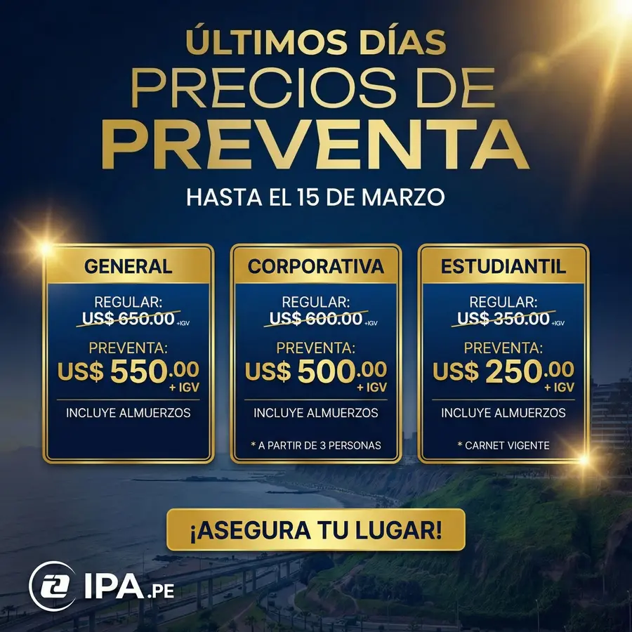 Promoción de últimas vacantes