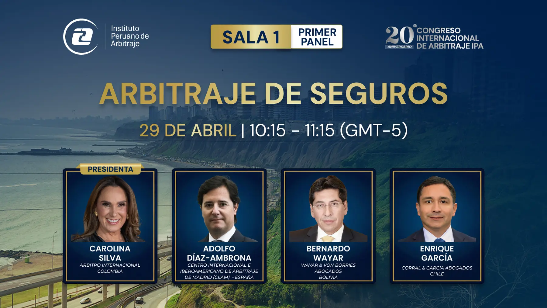 Gráfica de panel académico