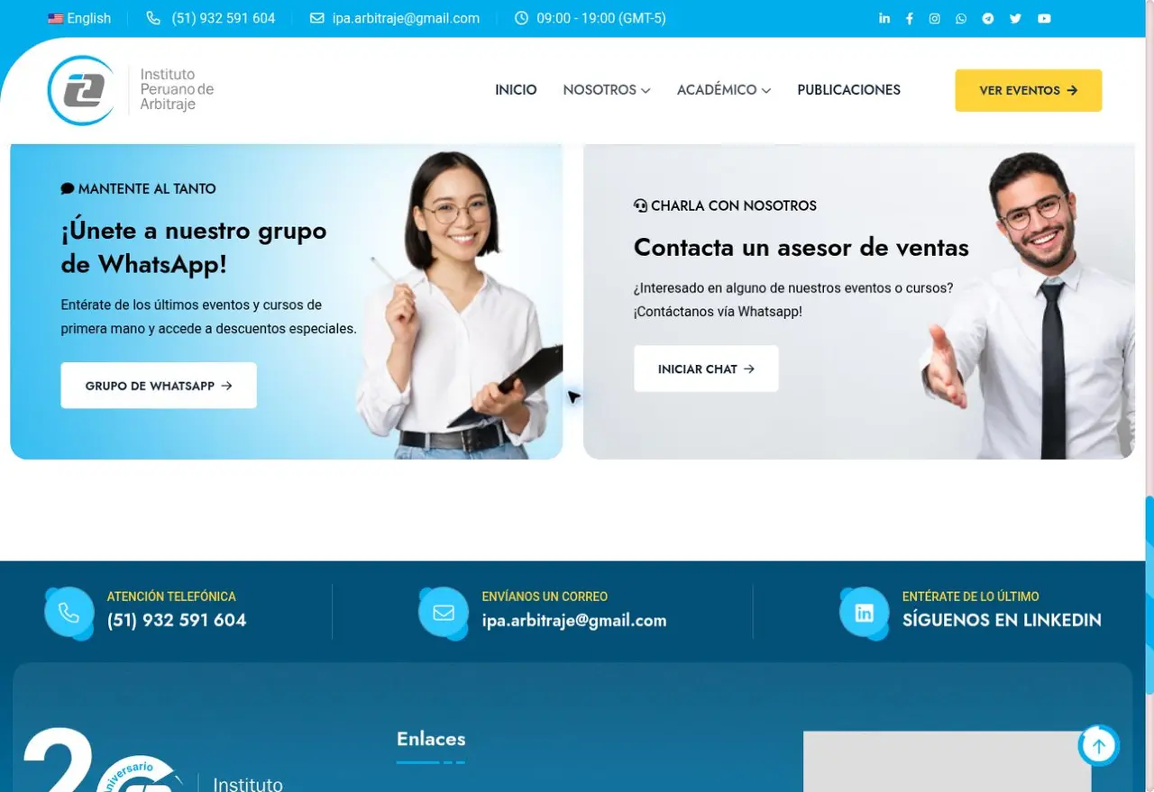 Bloque de contacto del sitio IPA